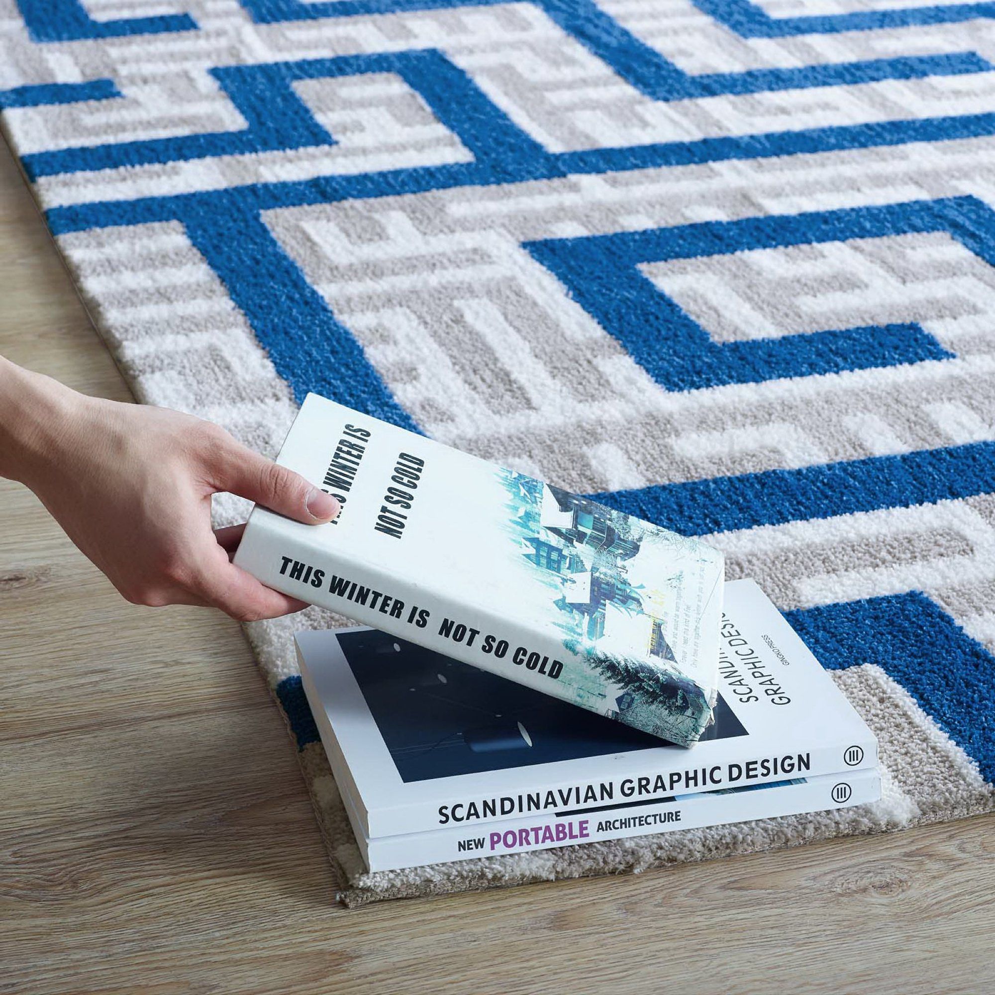 Ivory Maze Rug StarSun Depot
